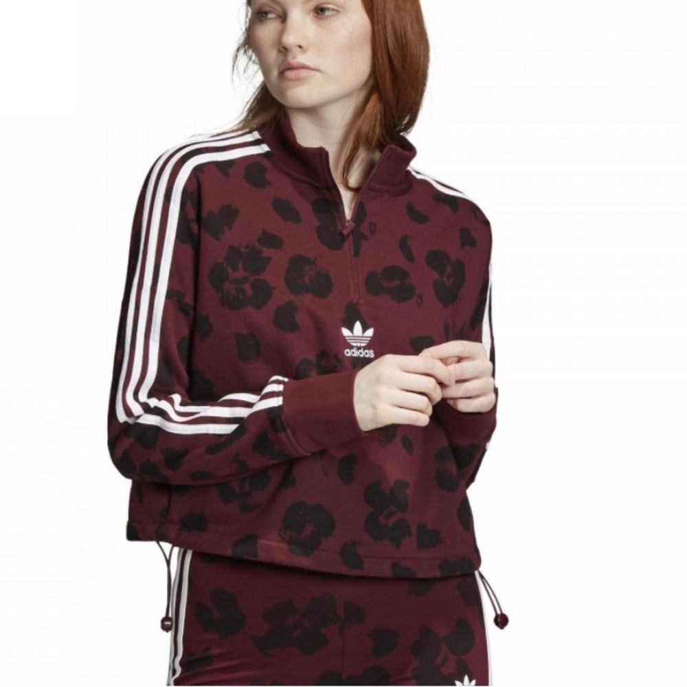 adidas Bellista Allover‎ Print Women's Sweatshirt Sz XS